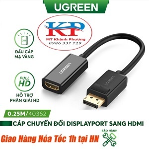 Cáp chuyển Displayport sang HDMI Ugreen 40362