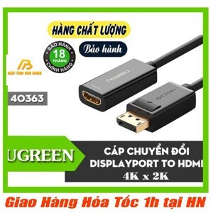 Cáp chuyển Displayport sang HDMI Ugreen 40363