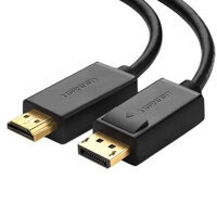 Cáp Chuyển Displayport Sang HDMI 1.5m Ugreen 10239 - Displayport To HDMI - Hàng CHính Hãng