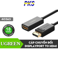 Cáp chuyển Displayport to HDMI Female Ugreen 40363 Hỗ trợ 4Kx2K