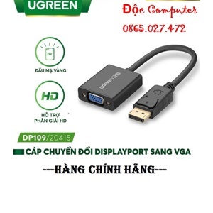 Cáp chuyển Displayport to VGA Ugreen 20415