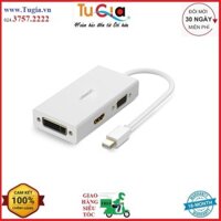 Cáp chuyển đổi 3 trong 1 Mini displayport sang HDMI/VGA/DVI-D (24+1) hỗ trợ 4k*2k UGREEN MD112 20417 - Hàng chính hãng