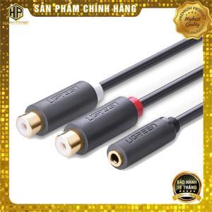 Cáp chuyển đổi Audio 3.5mm to 2 đầu RCA chính hãng Ugreen 10562