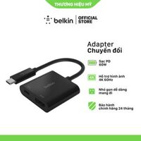 Cáp Chuyển Đổi Belkin từ USB Type-C Sang HDMI USB Type-C PD 60W - Hàng Chính Hãng - Đen