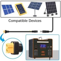 Cáp chuyển đổi BT Copper XT60 sang DC8020 8mm để truyền nguồn 15cm Đen