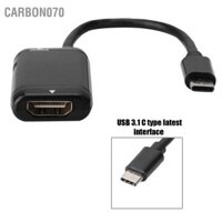 Cáp ChuyểN ĐổI Carbon070 USB C Sang HDMI USB 3.1 Cho ĐiệN ThoạI MáY TíNh BảNg MHL Android