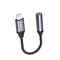 Cáp chuyển đổi chân tròn 3.5 sang chân dẹt lightning ⭐️FREESHIP⭐️ chính hãng Kaku