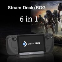 Cáp Chuyển Đổi Đa Năng 6 trong 1 Cho Steam Deck/ROG Ally/Switch - Dock HDMI 4K, USB 3.0, PD 100W - Chống Nhiệt Nhôm Nguyên Khối