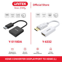 CÁP CHUYỂN ĐỔI DISPLAYPORT K SANG HDMI L UNITEK 0.2M Y 5118DA , Y 6332 - HÀNG CHÍNH HÃNG , BH 18 THÁNG
