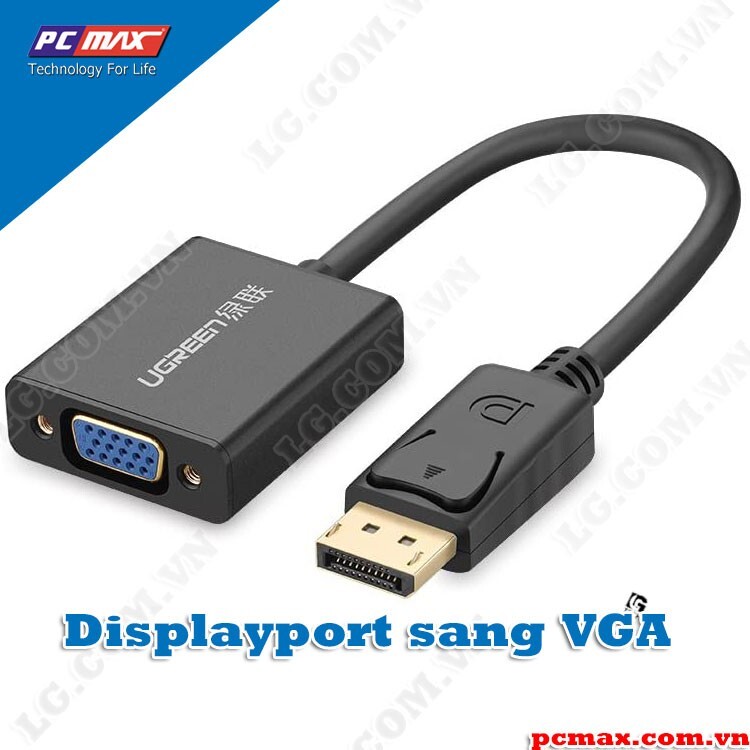 Cáp chuyển đổi DisplayPort sang VGA không có Audio Ugreen 20414