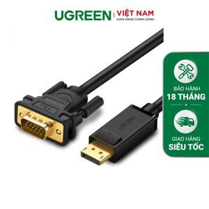 Cáp chuyển đổi displayport sang VGA chính hãng Ugreen DP105