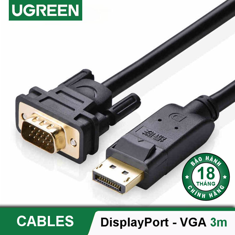 Cáp chuyển đổi displayport sang VGA chính hãng Ugreen DP105