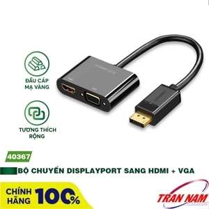 Cáp chuyển đổi Displayport to VGA/HDMI Ugreen UG-40367