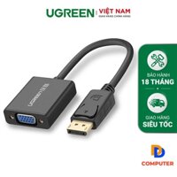 Cáp chuyển đổi Displayport sang VGA cao cấp chính hãng UGREEN DP109 20415 DD Computer