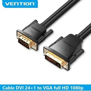 Cáp chuyển đổi DVI(24+1) sang VGA dài 2M Vention EABBH
