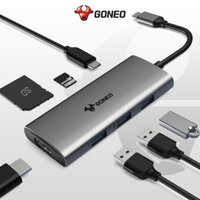 Cáp Chuyển Đổi GONEO USB-C 7 in 1 Hub with 4K HDMI Enternet - Cho Macbook, Surface Pro