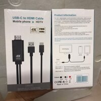 Cáp chuyển đổi HDMI 4K Cable Type C lên TV FHD 60HZ Mã 9572N