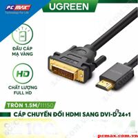 Cáp chuyển đổi HDMI sang DVI hỗ trợ Full HD Ugreen 11150 - Hàng chính hãng