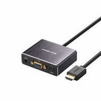 Cáp chuyển đổi HDMI sang VGA + Audio và 1 cổng quang SPDIF Ugreen 40282 cao cấp  chính hãng