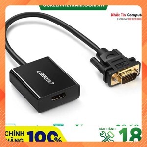 Cáp chuyển đổi HDMI sang VGA có âm thanh Ugreen 20694