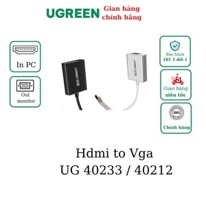 Cáp chuyển đổi HDMI sang VGA Ugreen 40233