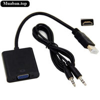Cáp chuyển đổi HDMI sang VGA Full HD 1080P dành cho Tivi Box Máy Chiếu Pc Laptop