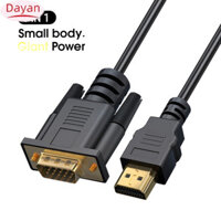 Cáp chuyển đổi Hdmi sang Vga tương thích (nam sang nam) có Chip Od5.0 cho màn hình máy tính Máy chiếu Bảng điều khiển trò chơi Tv