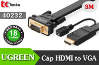 Cáp Chuyển Đổi HDMI To VGA 3M Ugreen 40232