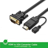 Cáp chuyển đổi HDMI to VGA 3m hỗ trợ nguồn Ugreen 30451