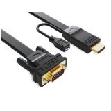 Cáp chuyển đổi HDMI to VGA 3m Ugreen 40232 (Đen)