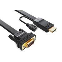 Cáp chuyển đổi HDMI to VGA hỗ trợ nguồn phụ 3M Ugreen