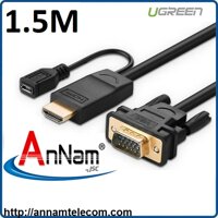 Cáp chuyển đổi HDMI to VGA 1,5m Ugreen 30449