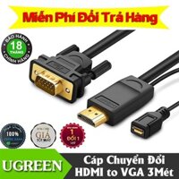 Cáp Chuyển Đổi [HDMI To VGA 3M] Chính Hãng Ugreen 40232