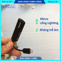 Cáp chuyển đổi IPh sang 3.5 mm Baseus chính hãng jack chuyển đổi L52 IPh to aux - DMtech