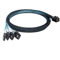 Cáp chuyển đổi JMT HD Mini SAS SFF8643 sang 4xSATA3.0 6Gbp / giây Hỗ trợ ổ cứng SATA I II III 2,5 inch / 3,5 inch