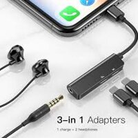 CÁP CHUYỂN ĐỔI LIGHTNING RA 2 LIGHTNING + AUDIO 3.5MM BASEUS L52