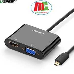 Cáp chuyển đổi Micro HDMI ra HDMI, VGA Ugreen 30355