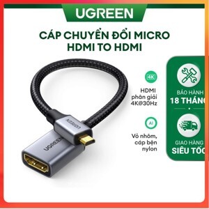 Cáp chuyển đổi Micro HDMI to HDMI Ugreen 10553