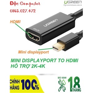 Cáp chuyển đổi mini DisplayPort sang HDMI Ugreen 40360