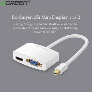 Cáp chuyển đổi Mini Displayport to HDMI + VGA Ugreen UG-10427