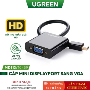 Cáp chuyển đổi Mini Displayport to VGA Ugreen 10459