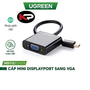Cáp chuyển đổi Mini Displayport to VGA Ugreen 10459