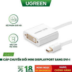 Cáp chuyển đổi Mini Displayport to DVI Ugreen 10402