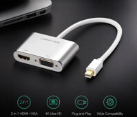 Cáp chuyển đổi Mini Displayport to HDMI và VGA chính hãng Ugreen 20421