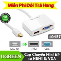 Cáp Chuyển Đổi [Mini Displayport to VGA+HDMI] Chính Hãng Ugreen 10427