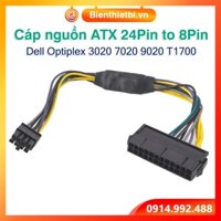 Cáp chuyển đổi nguồn ATX 24Pin sang 8Pin CPU cho máy đồng bộ Dell Optiplex 3020 7020 9020 Vostro DT 3671 Precision T1700