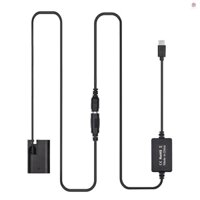 Cáp Chuyển Đổi Nguồn USB Type-C Sang Pin DR-E6 DC LP-E6N Cho EOS 60D 70D 80Ds R 5D Mark IV III 5D4 5D3 5D2 II