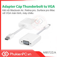 Cáp chuyển đổi Thunderbolt to VGA Adapter. kết nối máy tính sách tay, máy tính bảng ra VGA màn hình, máy chiếu
