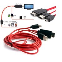 Cáp Chuyển Đổi Tín Hiệu - Cáp Chuyển Đổi Từ Điện Thoại Lên Tivi HDMI MHL 11 Pin