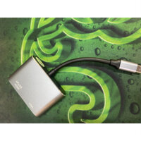 Cáp chuyển đỗi tín hiệu từ cpu laptop cổng Type-C -> Hdmi (lỗ) 4k + Vga (lỗ)  màn hình tivi máy chiếu độ dài dây 15cm